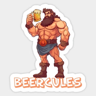 Funny Craft Beer Beercules Sticker